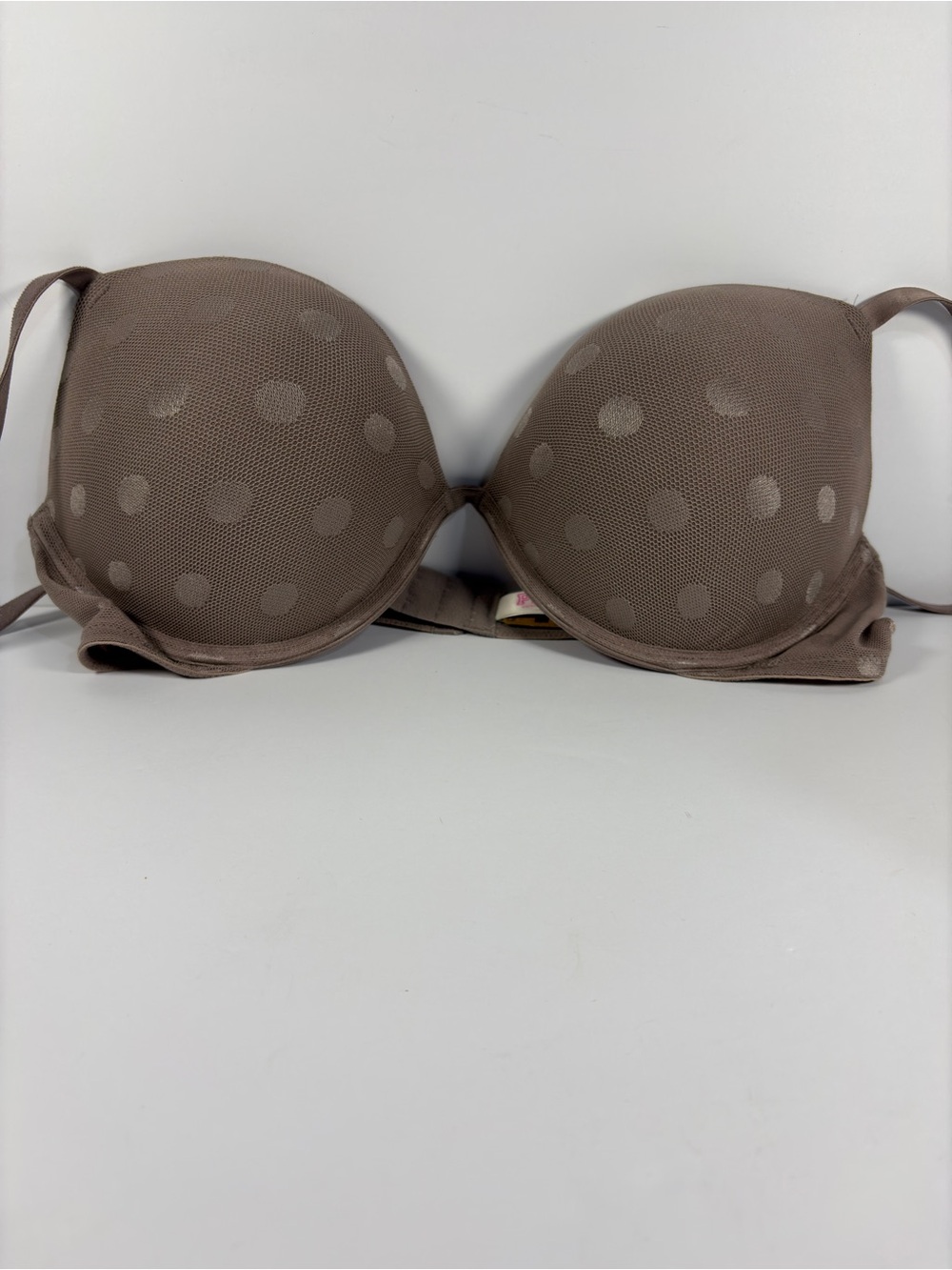PINK Victoria's Secret Super Push-Up Bra 40B Style 11236401 Polka Dot NWT - Picture 2 of 7